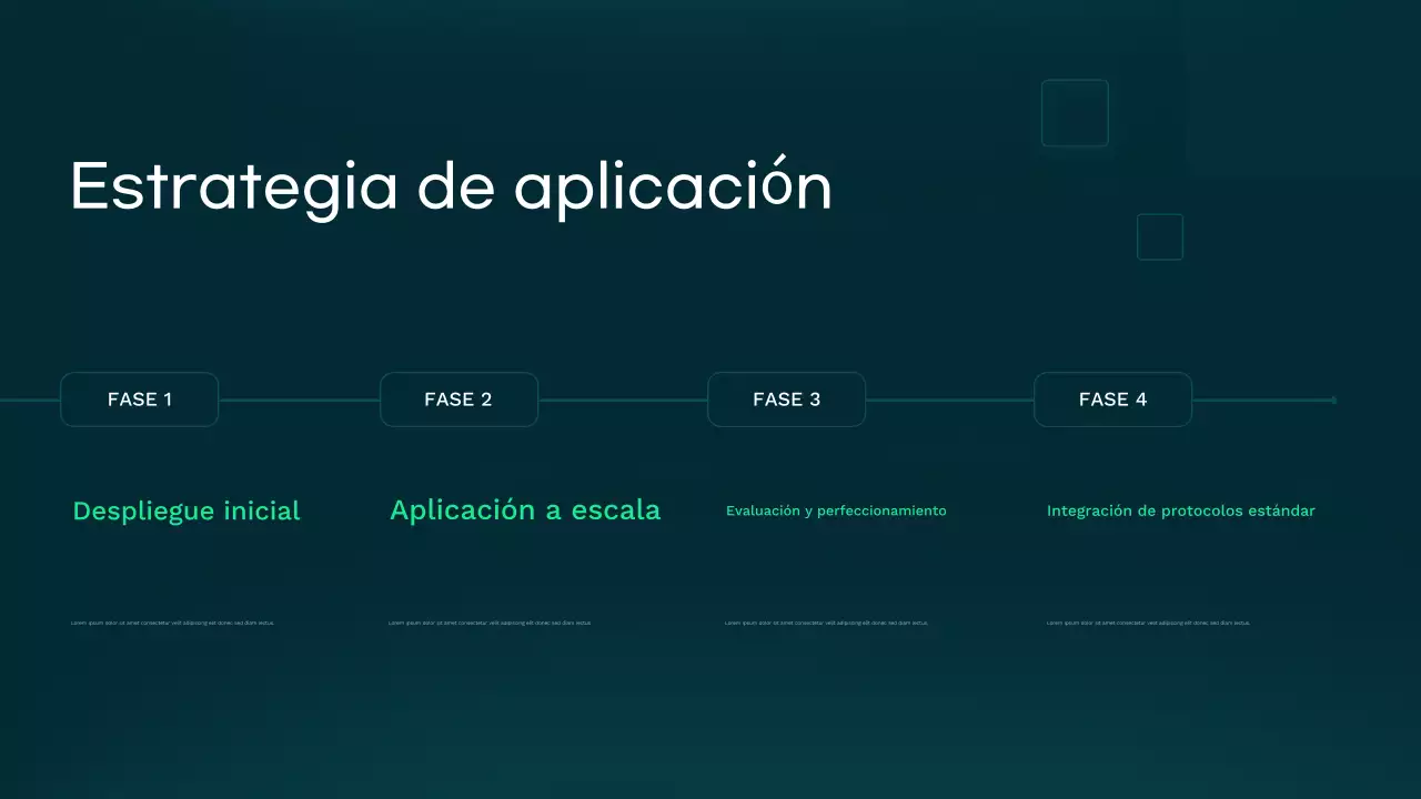 Presentación de atención médica moderna en verde azulado