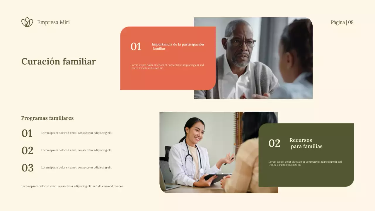 Anuncio de recuperación moderna y verde