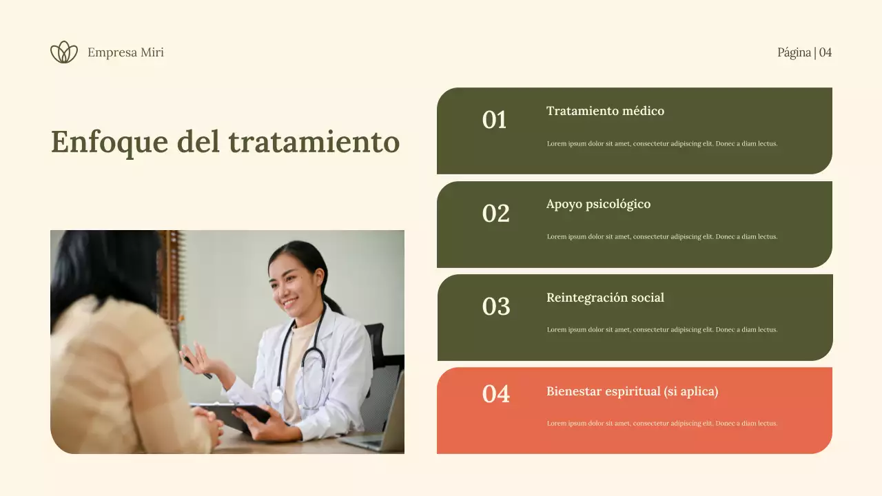 Anuncio de recuperación moderna y verde