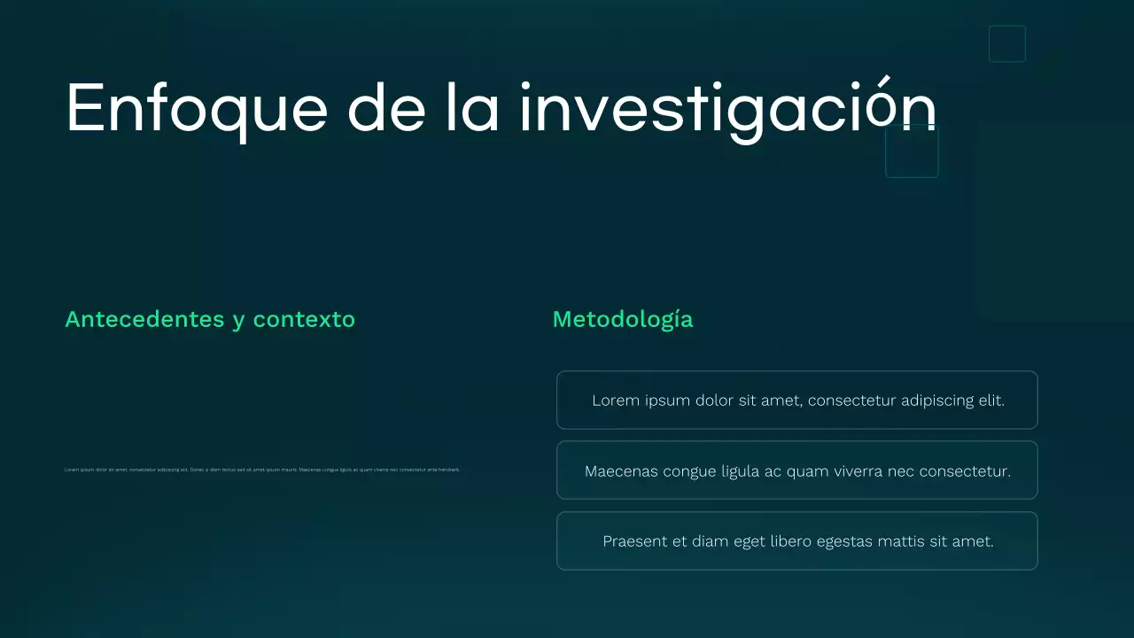 Presentación de atención médica moderna en verde azulado