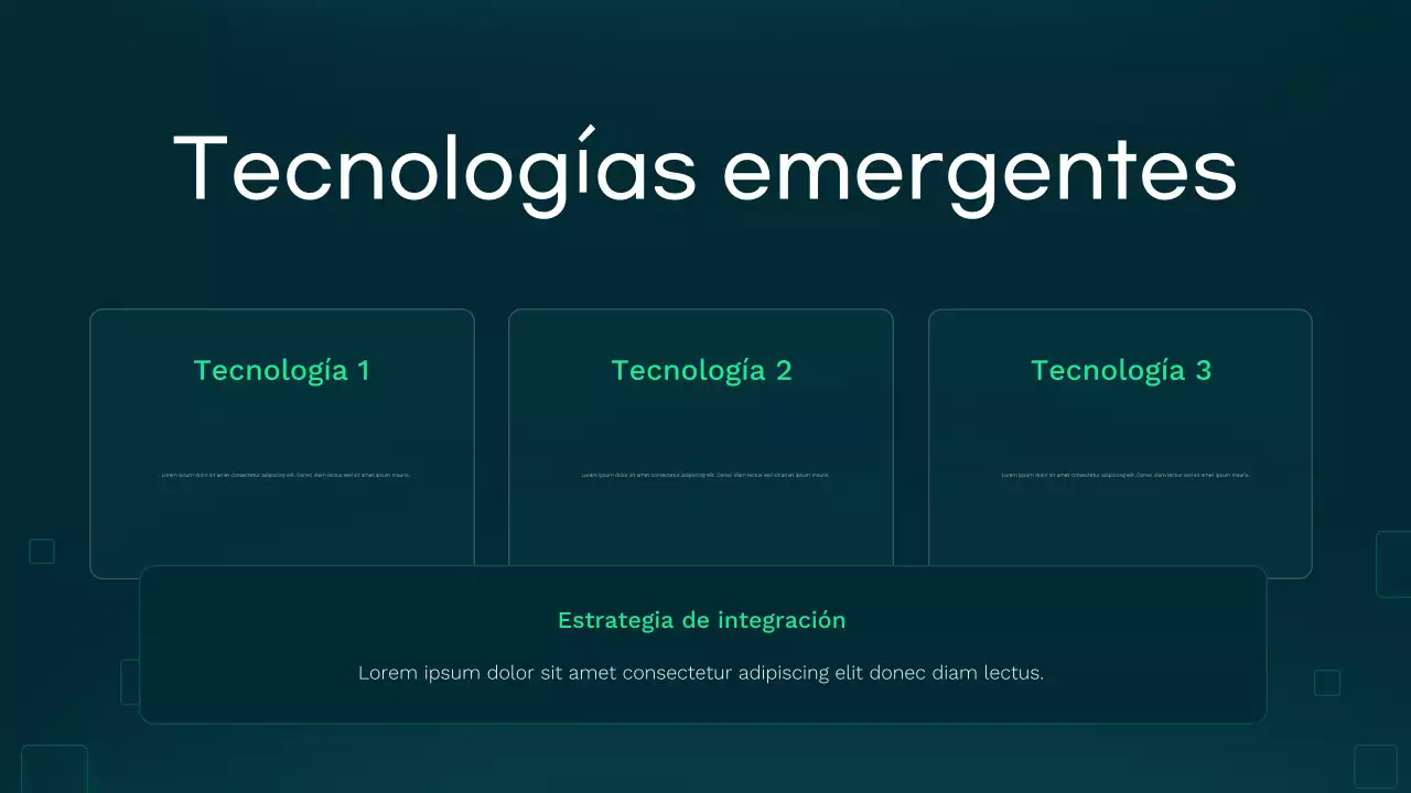 Presentación de atención médica moderna en verde azulado