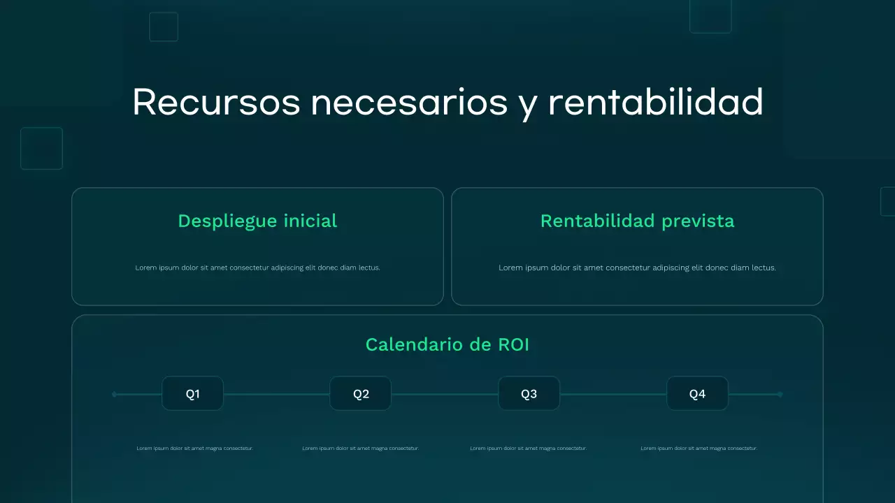 Presentación de atención médica moderna en verde azulado