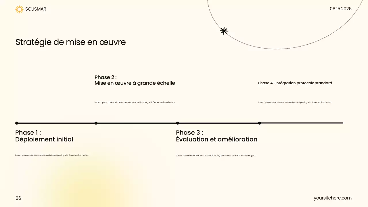 Présentation des soins de santé modernes jaunes
