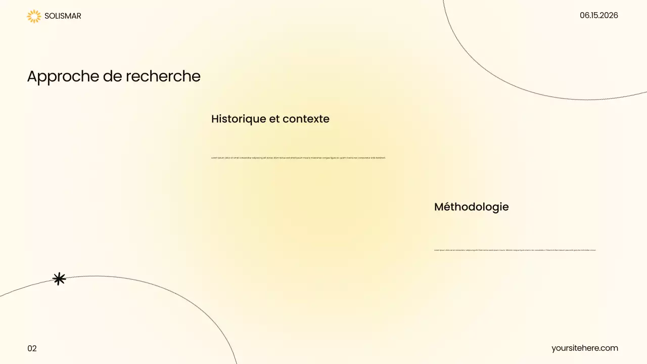Présentation des soins de santé modernes jaunes