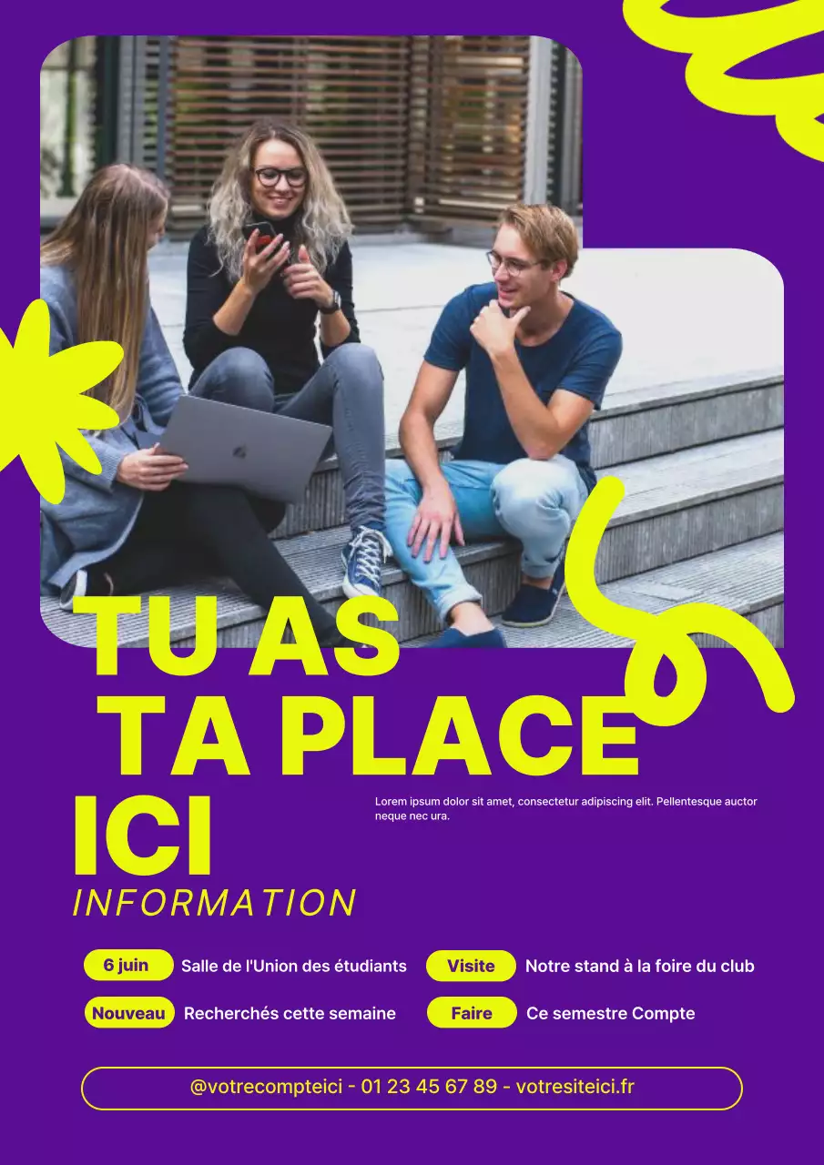 Recrutement du Purple Modern University Club