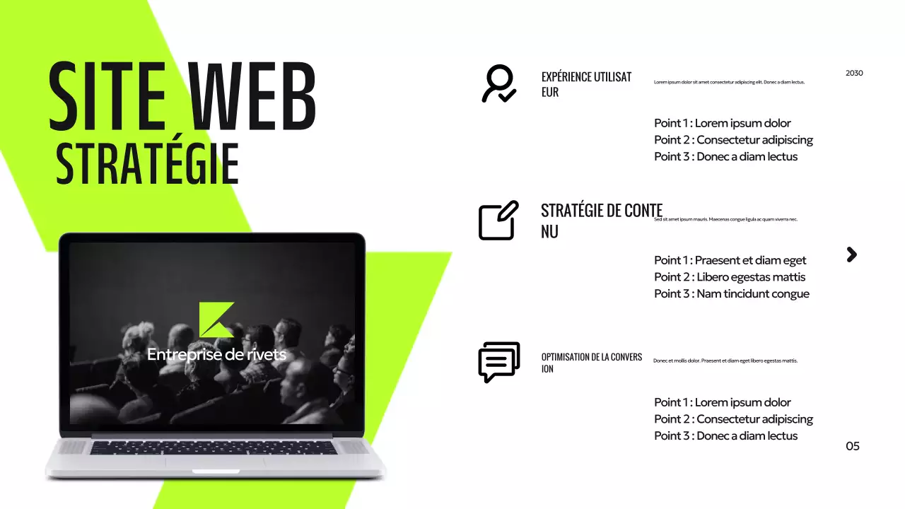 Présentation numérique verte et moderne