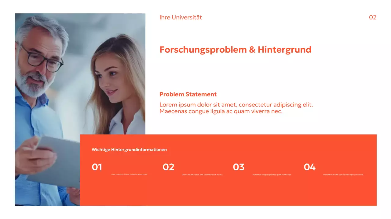 Orange Modern Forschungshandbuch