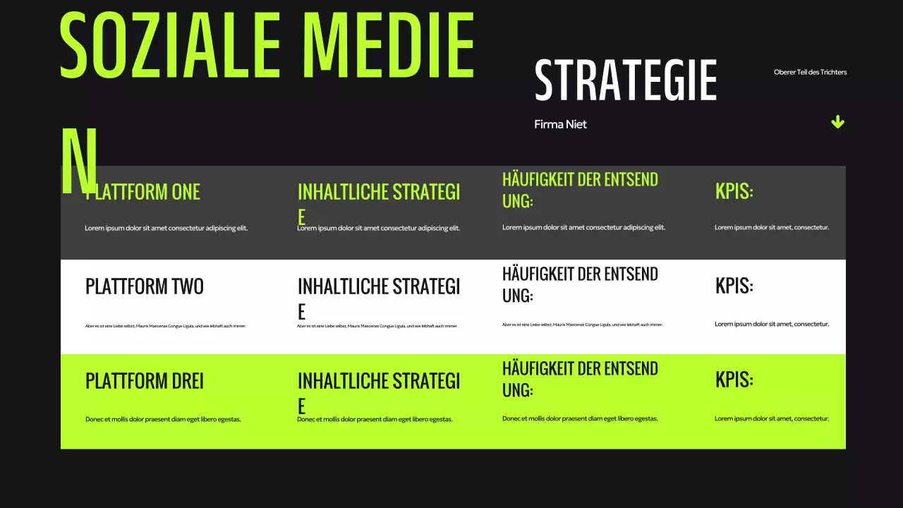 Grüne, moderne digitale Präsentation