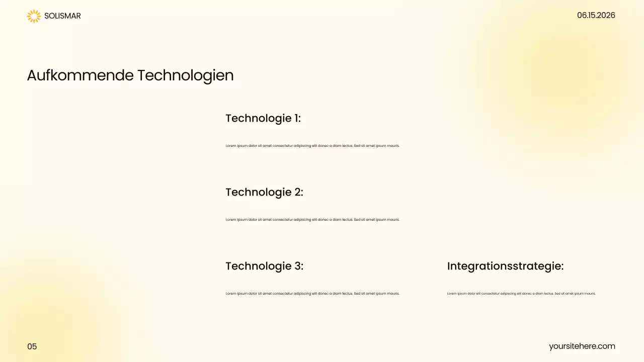 Gelbe moderne Gesundheitspräsentation