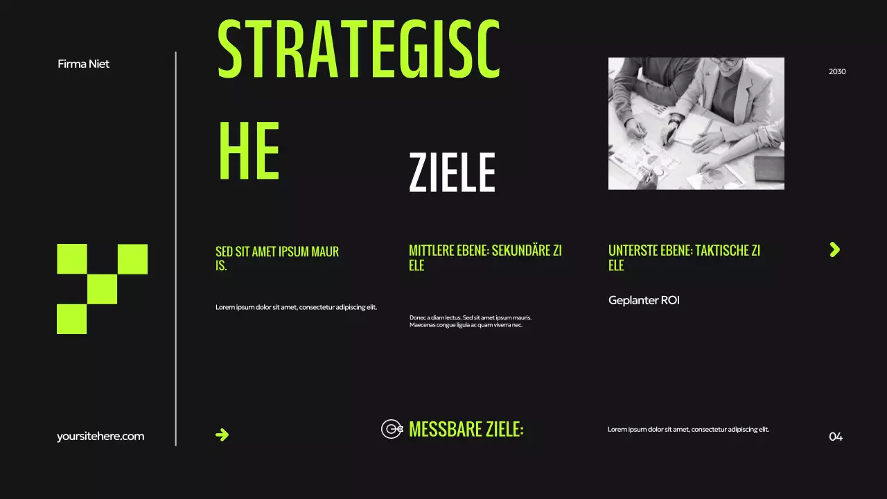 Grüne, moderne digitale Präsentation