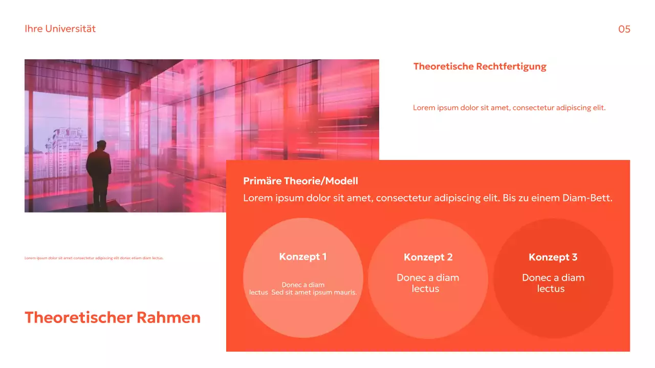 Orange Modern Forschungshandbuch