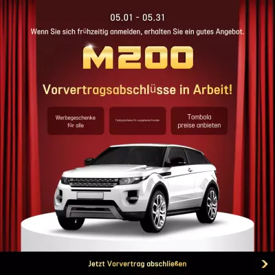 rote moderne Autowerbung
