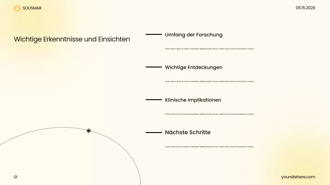 Gelbe moderne Gesundheitspräsentation