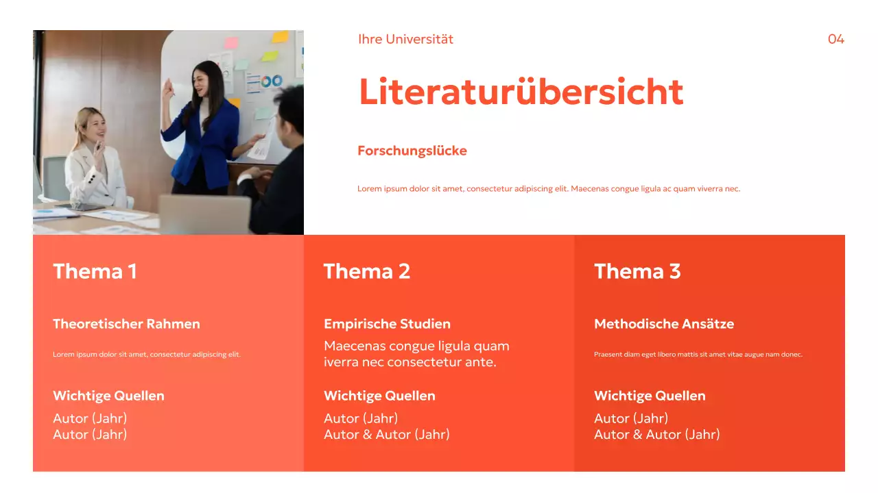 Orange Modern Forschungshandbuch