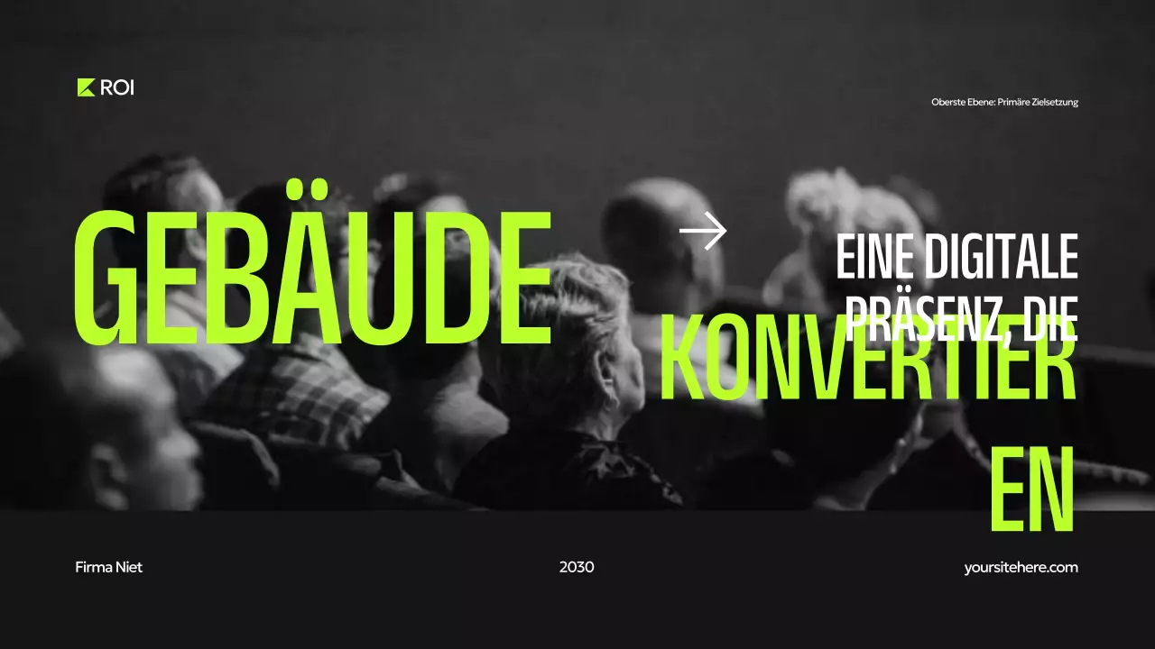 Grüne, moderne digitale Präsentation