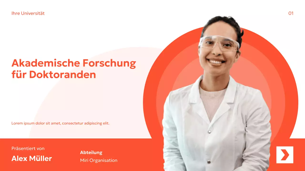 Orange Modern Forschungshandbuch