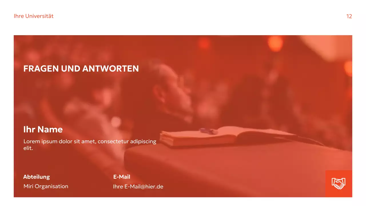 Orange Modern Forschungshandbuch