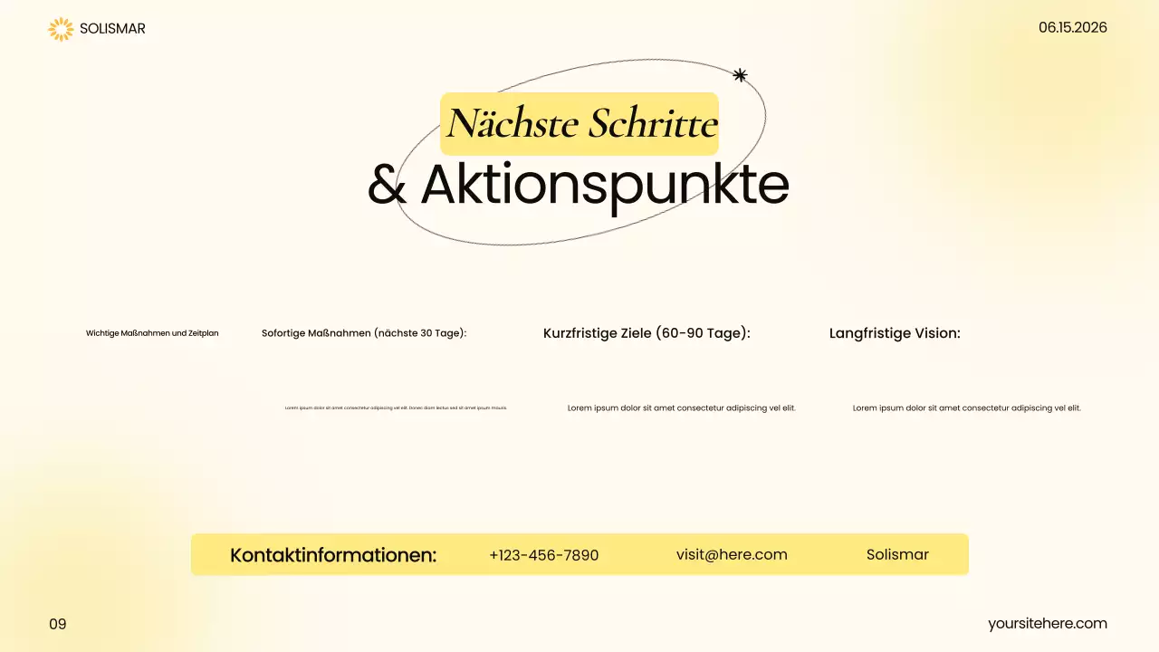 Gelbe moderne Gesundheitspräsentation