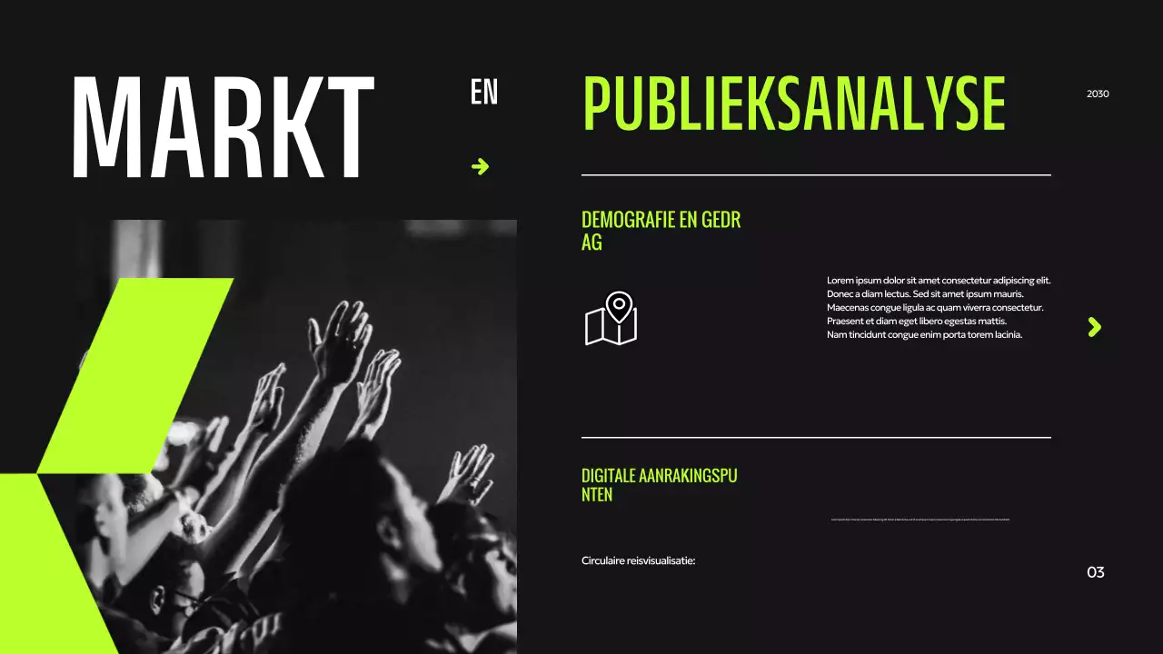 Groene moderne digitale presentatie