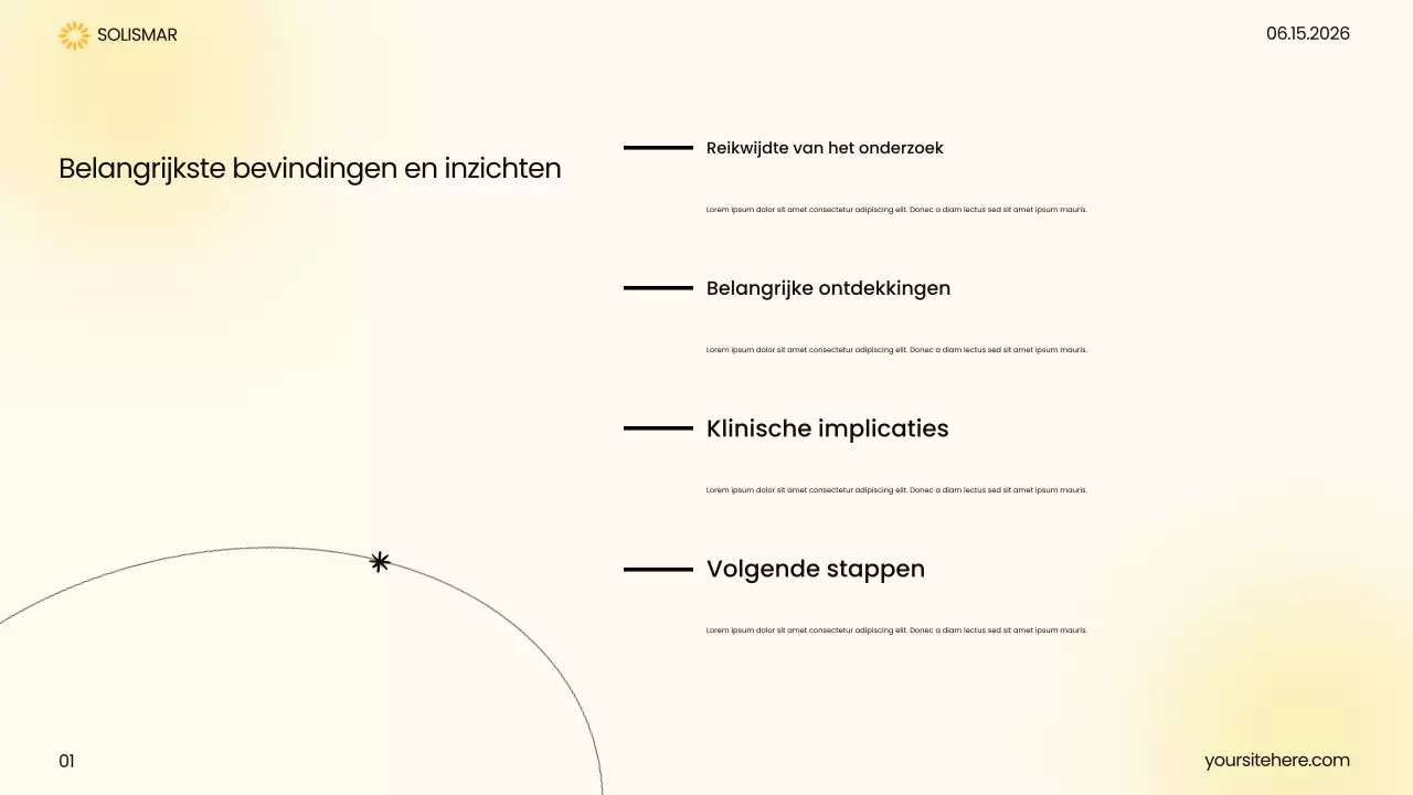 Gele moderne gezondheidszorgpresentatie
