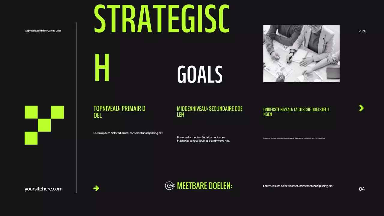 Groene moderne digitale presentatie