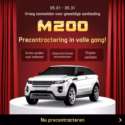 rode moderne auto reclame