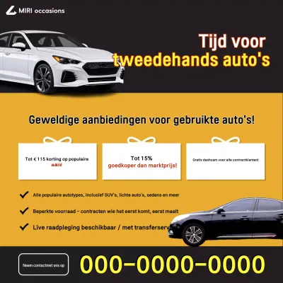 Oranje moderne autoverkoop