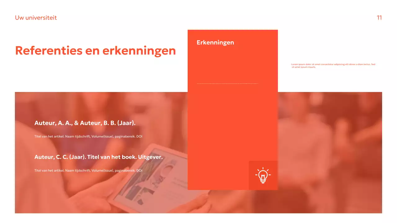 Oranje Moderne Onderzoeksgids