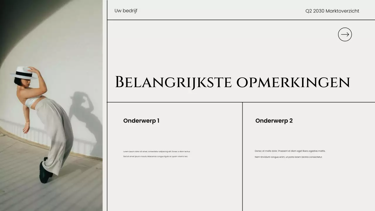 Rapport over de trends in de grijze moderne markt