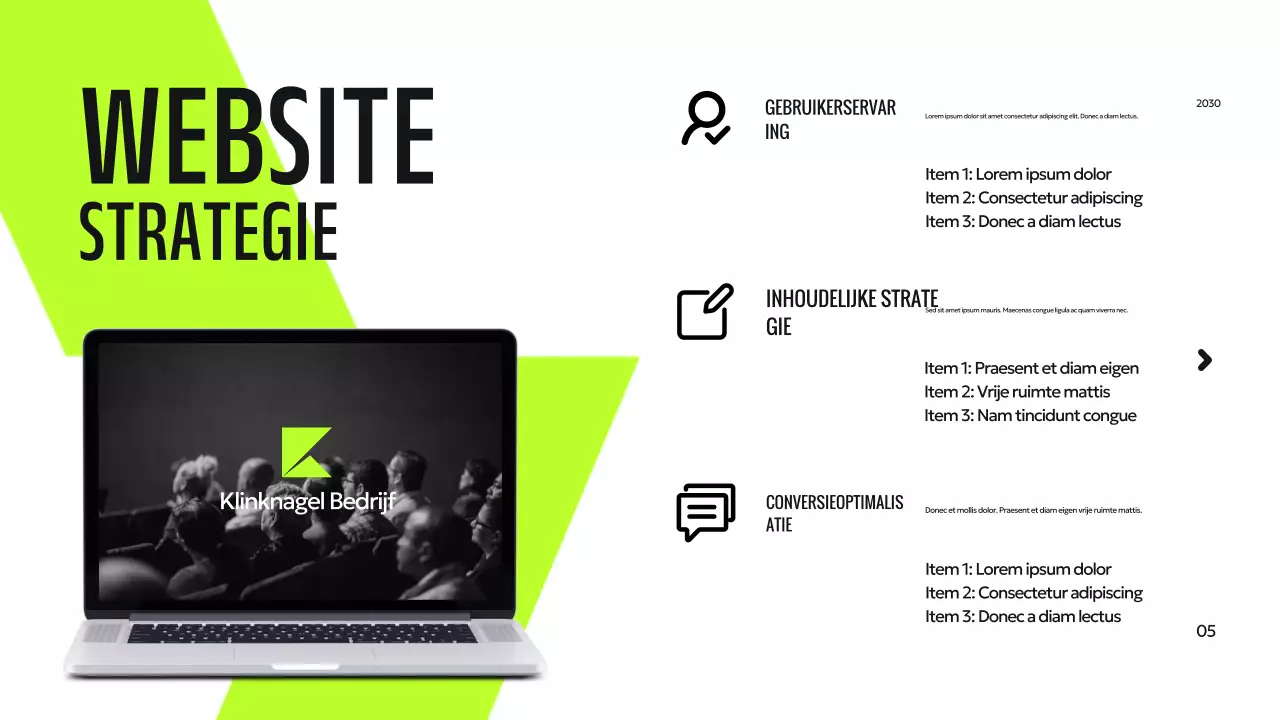 Groene moderne digitale presentatie