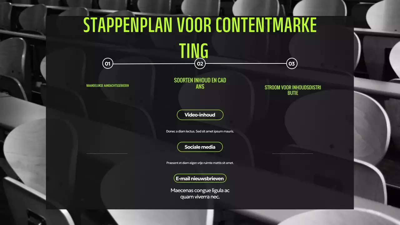 Groene moderne digitale presentatie