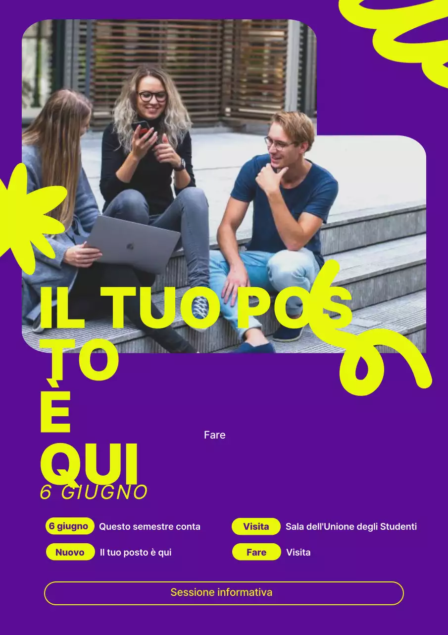 Reclutamento per il Purple Modern University Club