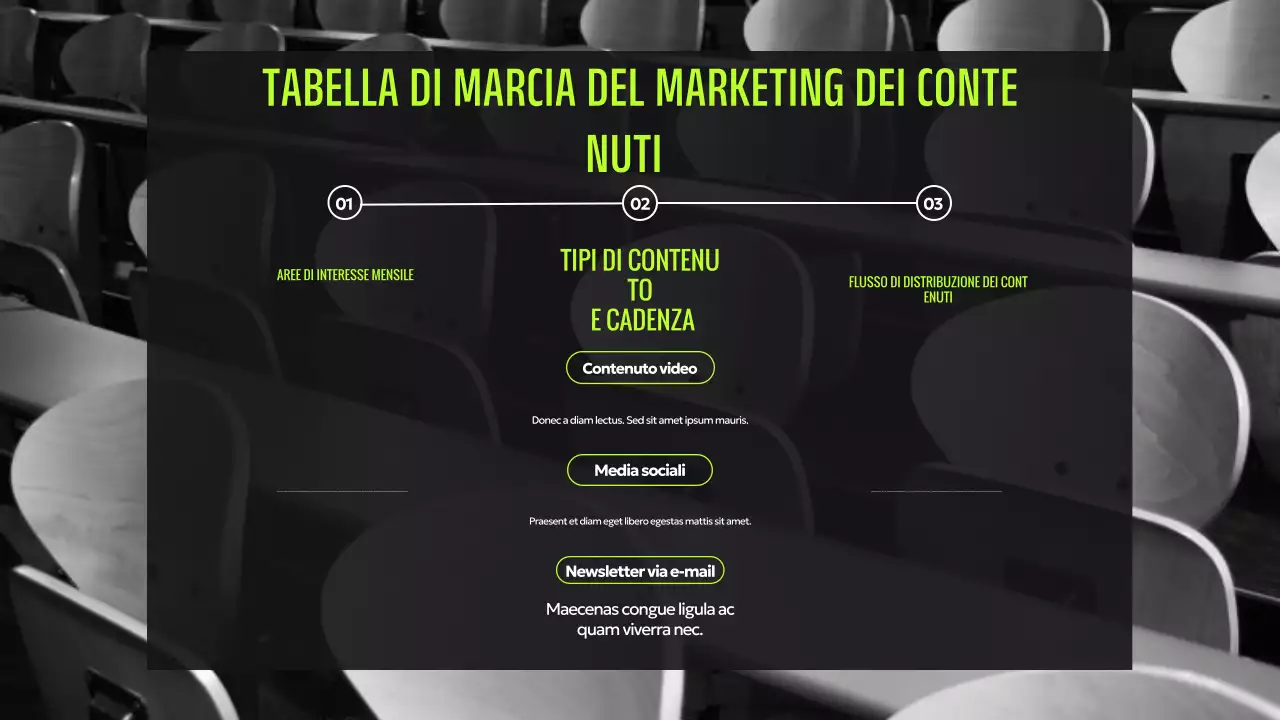 Presentazione digitale moderna e verde