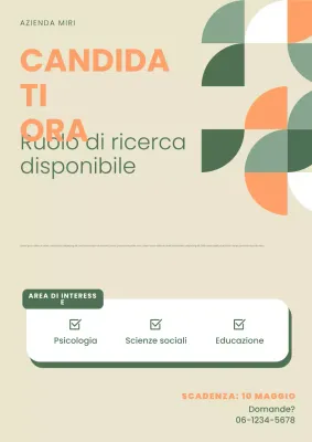 Reclutamento per lo studio di ricerca geometrica beige