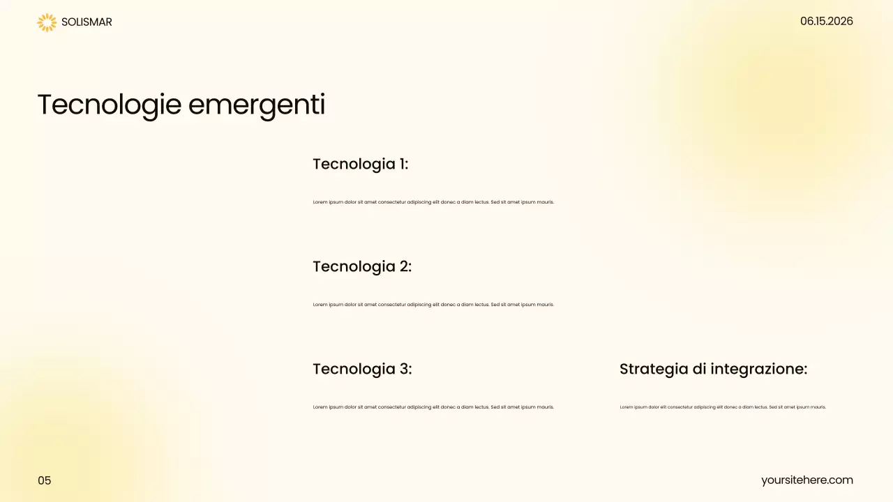 Presentazione dell'assistenza sanitaria moderna gialla