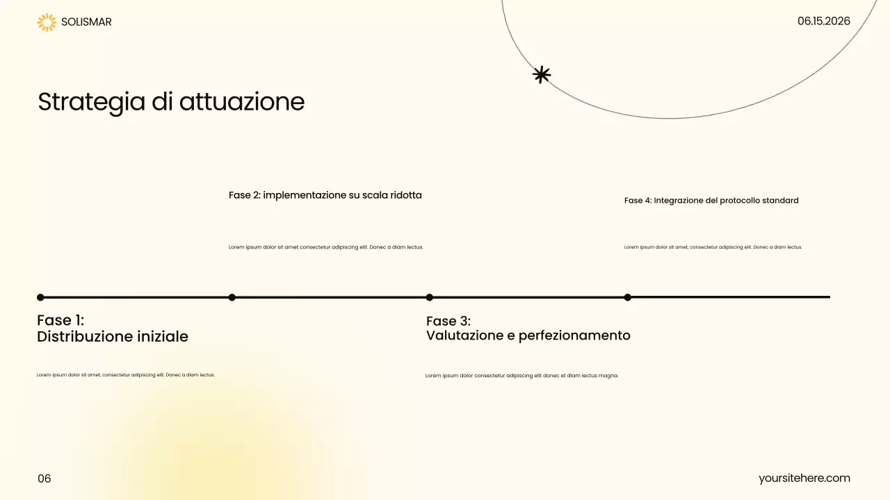 Presentazione dell'assistenza sanitaria moderna gialla