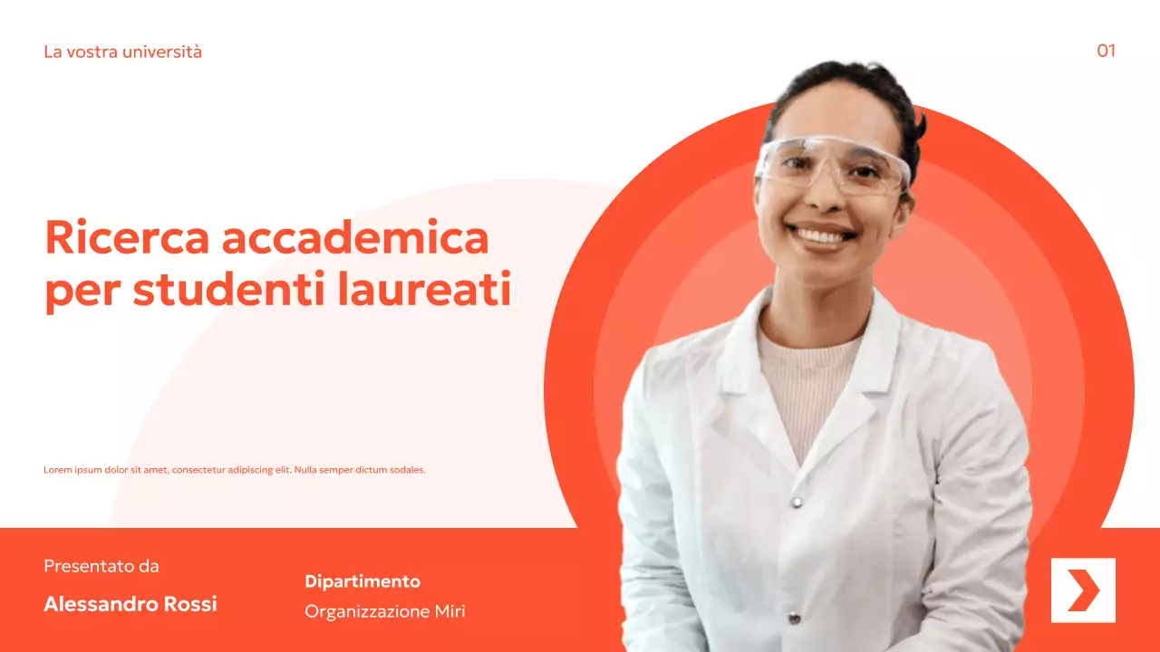 Guida alla ricerca moderna arancione