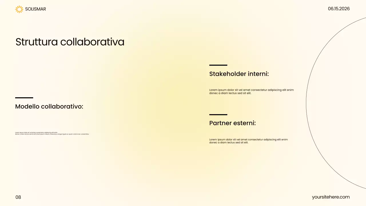 Presentazione dell'assistenza sanitaria moderna gialla