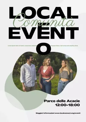 Annuncio dell'evento della comunità Green Modern