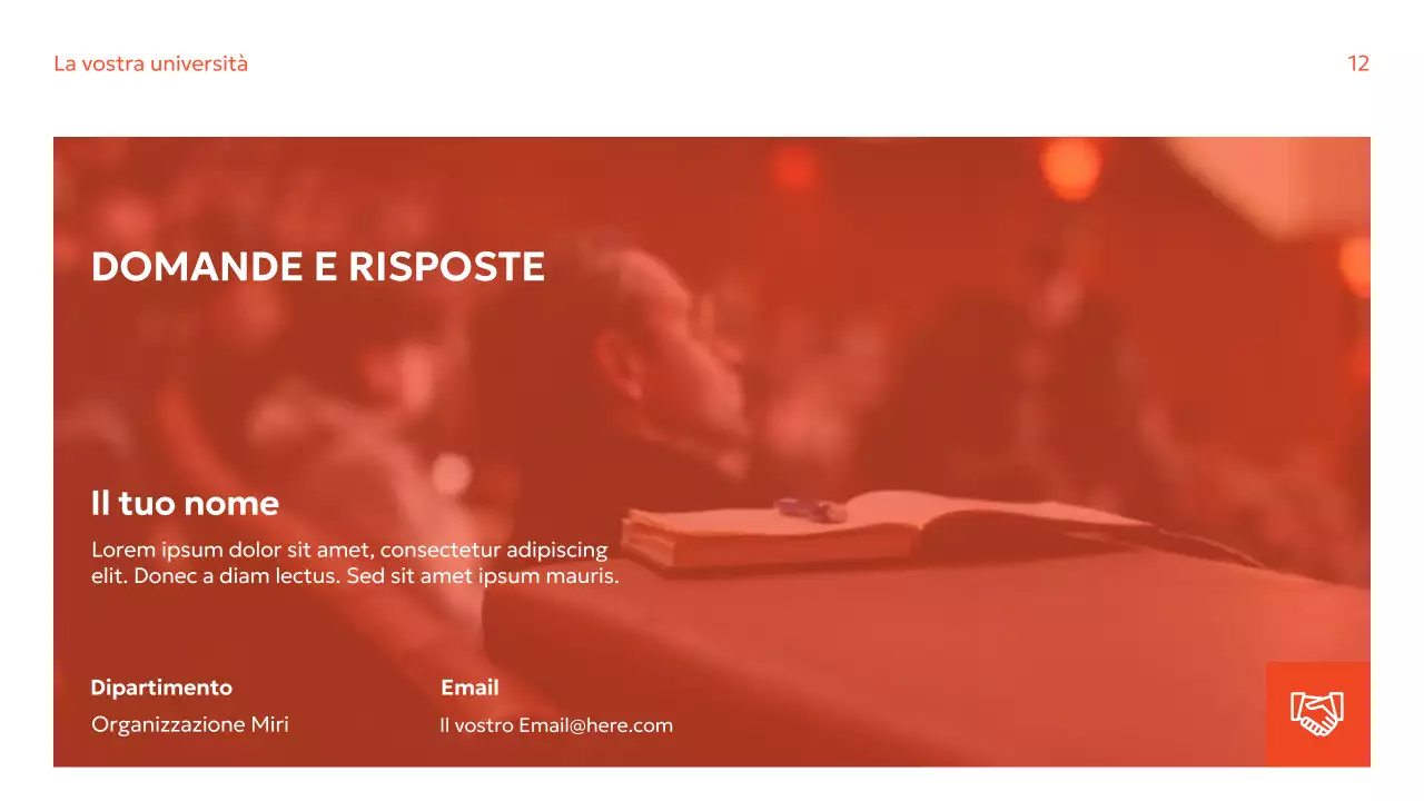 Guida alla ricerca moderna arancione