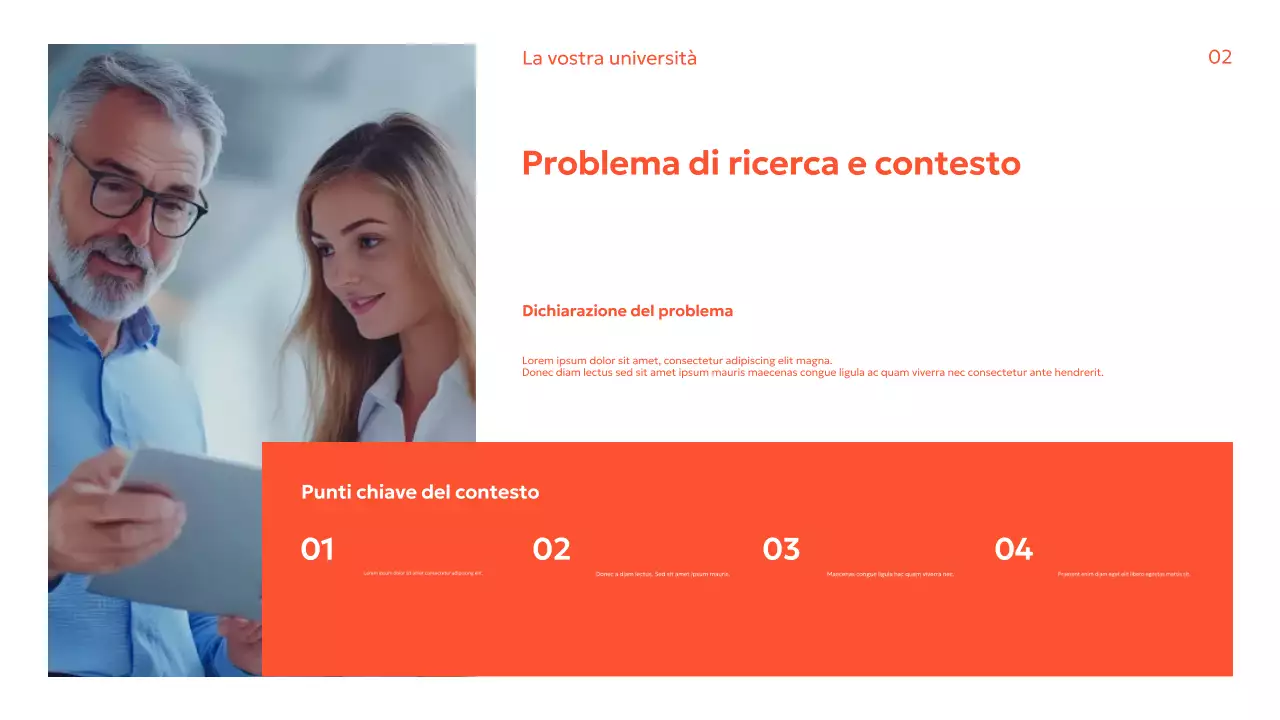 Guida alla ricerca moderna arancione
