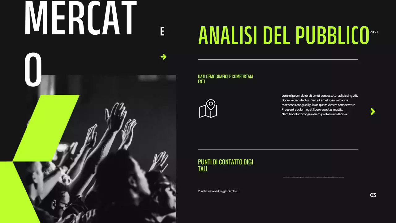 Presentazione digitale moderna e verde