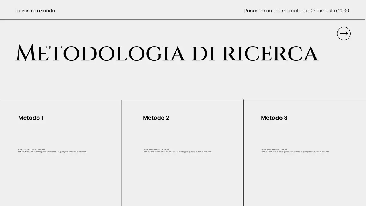 Rapporto sulle tendenze del mercato moderno grigio