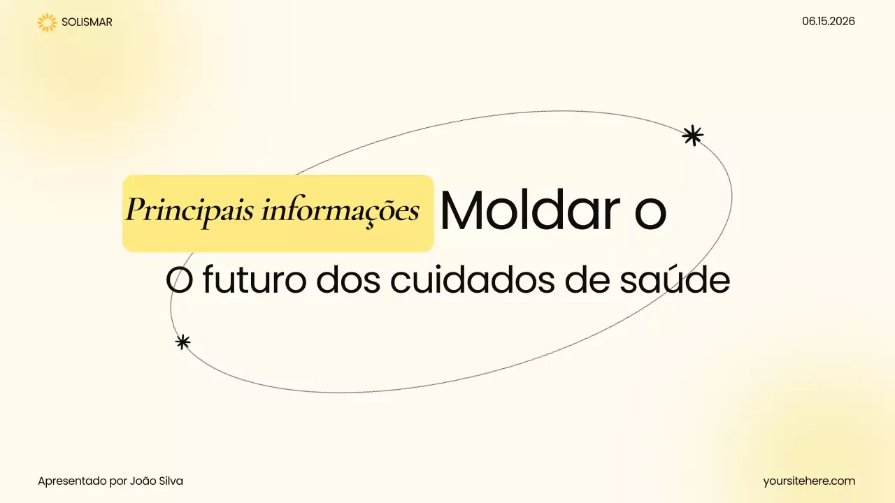 Apresentação de Saúde Moderna Amarela