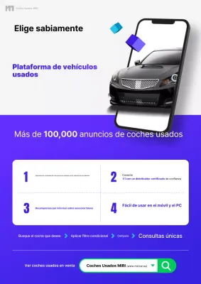 Anuncio de la plataforma de autos usados Bora Modern