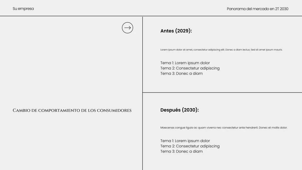 Informe de tendencias del mercado moderno gris