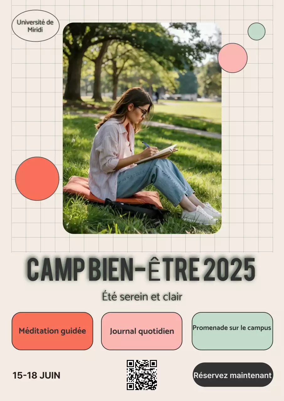 Événement bien-être moderne beige