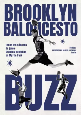 Evento de baloncesto Blue Bold