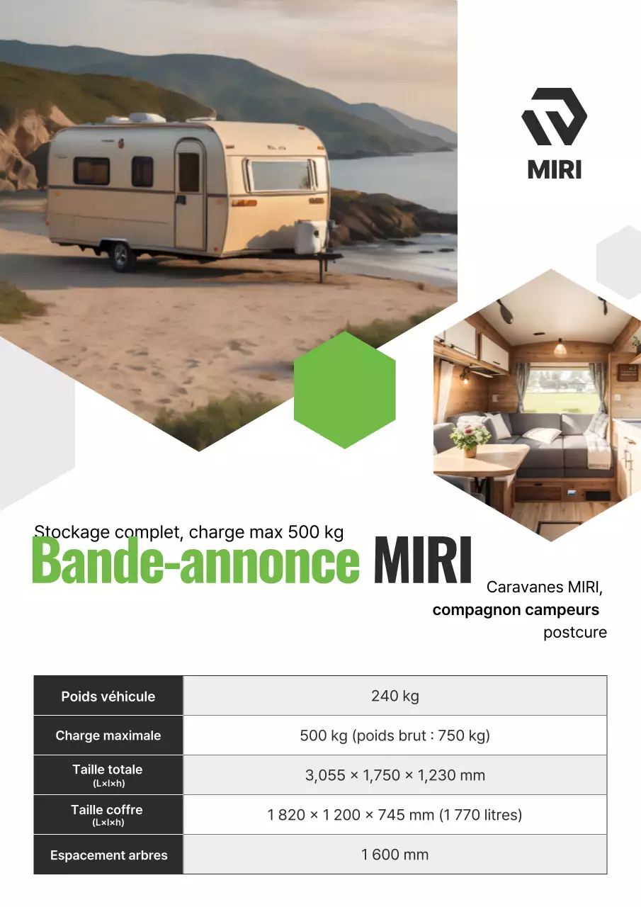 Présentation du camping-car moderne beige