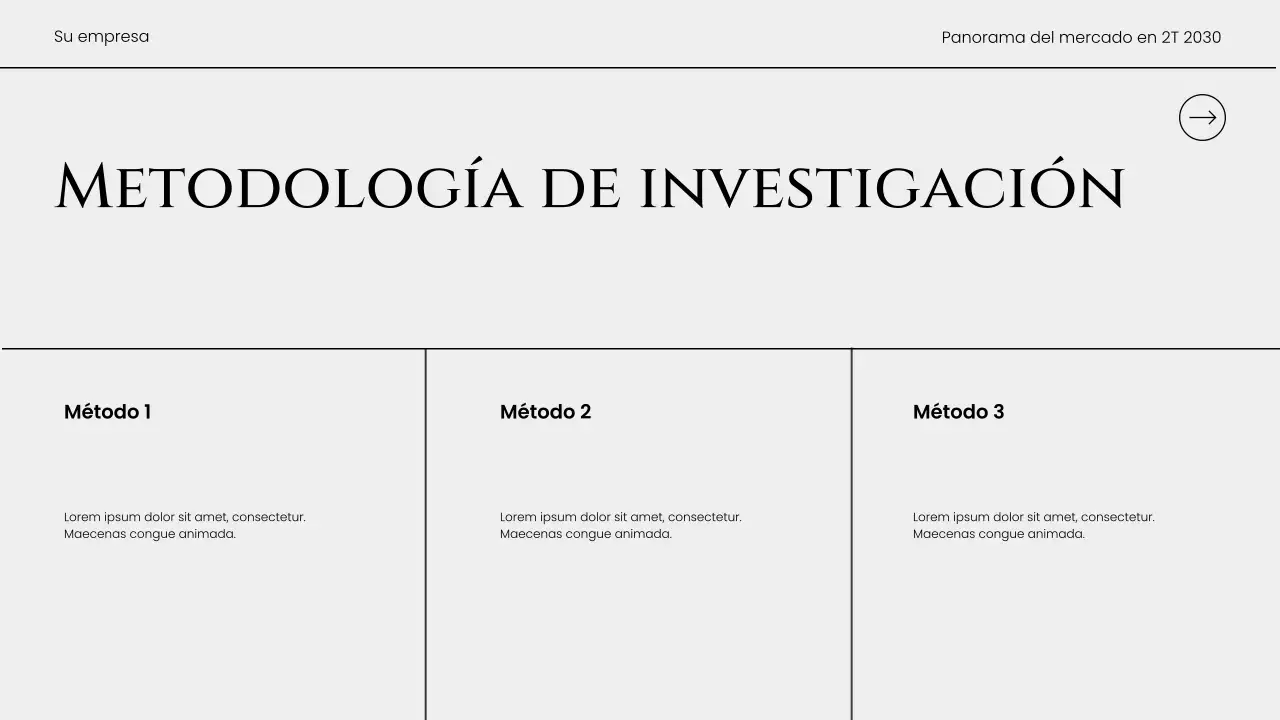 Informe de tendencias del mercado moderno gris